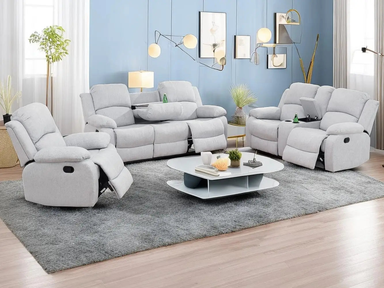 Sofa Set Living Room Furniture Reclining  Set