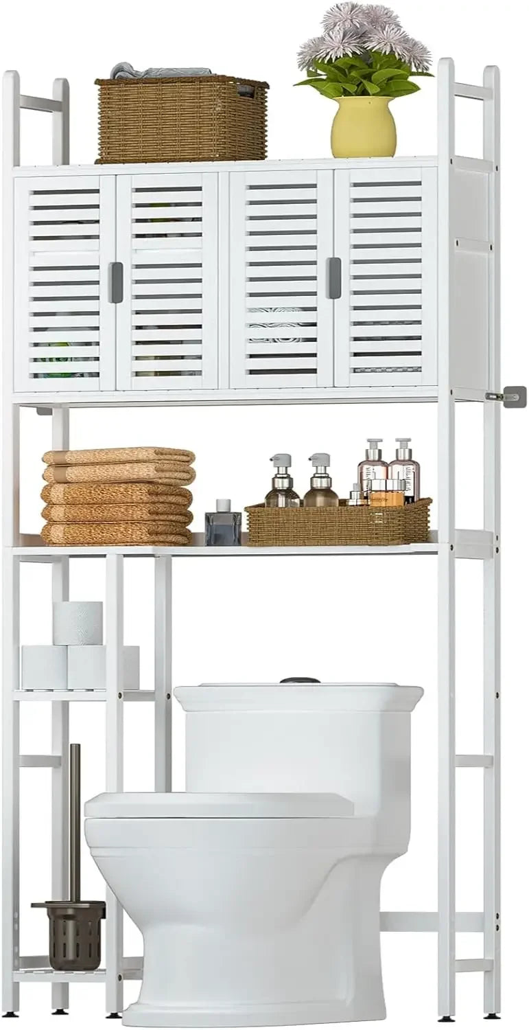 Modern style solid wood toilet storage cabinet