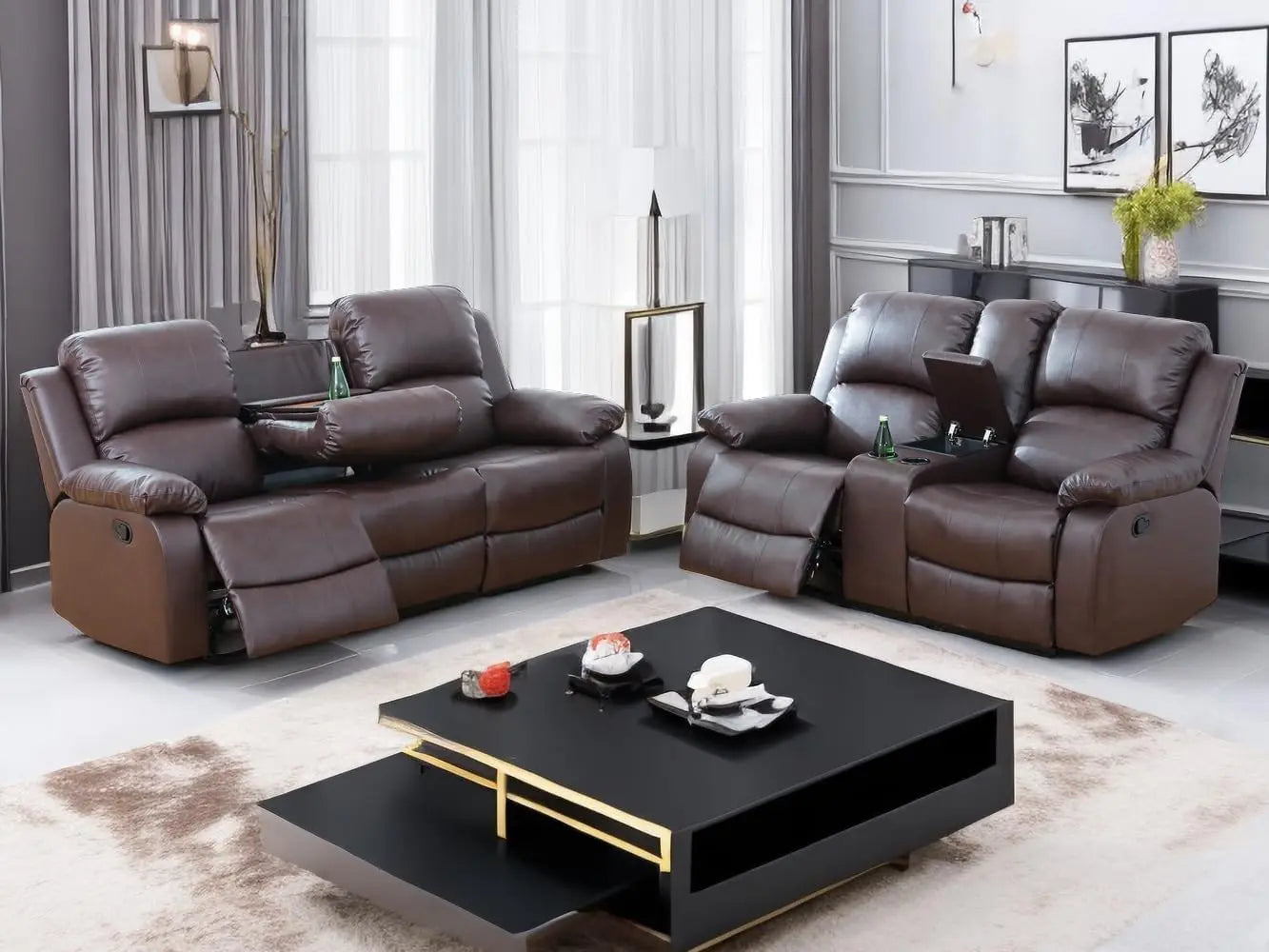 Sofa Set Living Room Furniture Reclining  Set