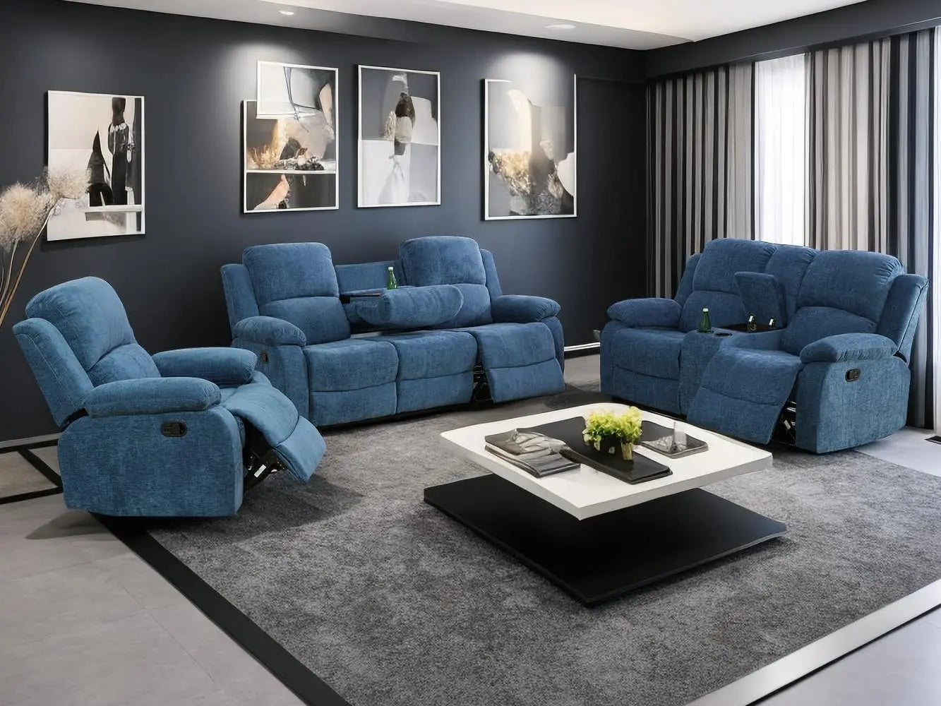 Sofa Set Living Room Furniture Reclining  Set