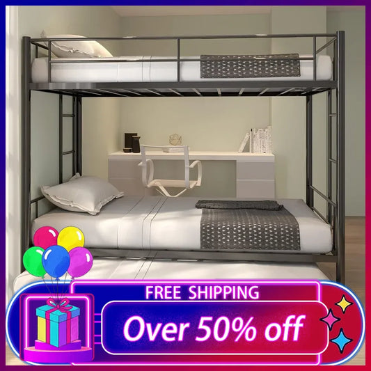 Twin Over Twin Bunk Bed with Trundle