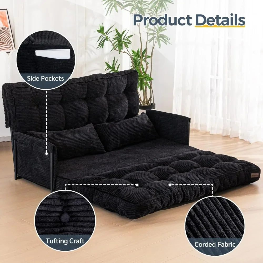 5-Position Foldable Lazy Sofa Sleeper Bed