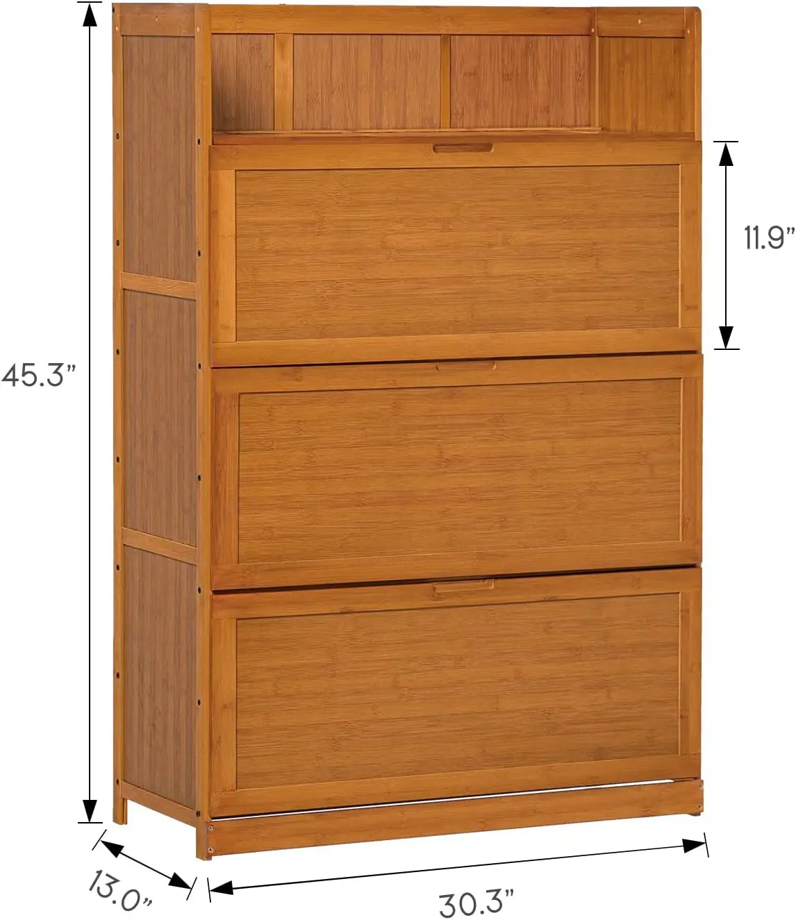 Bamboo 7-Tier Shoe Organizer Rack Storage Cabinet