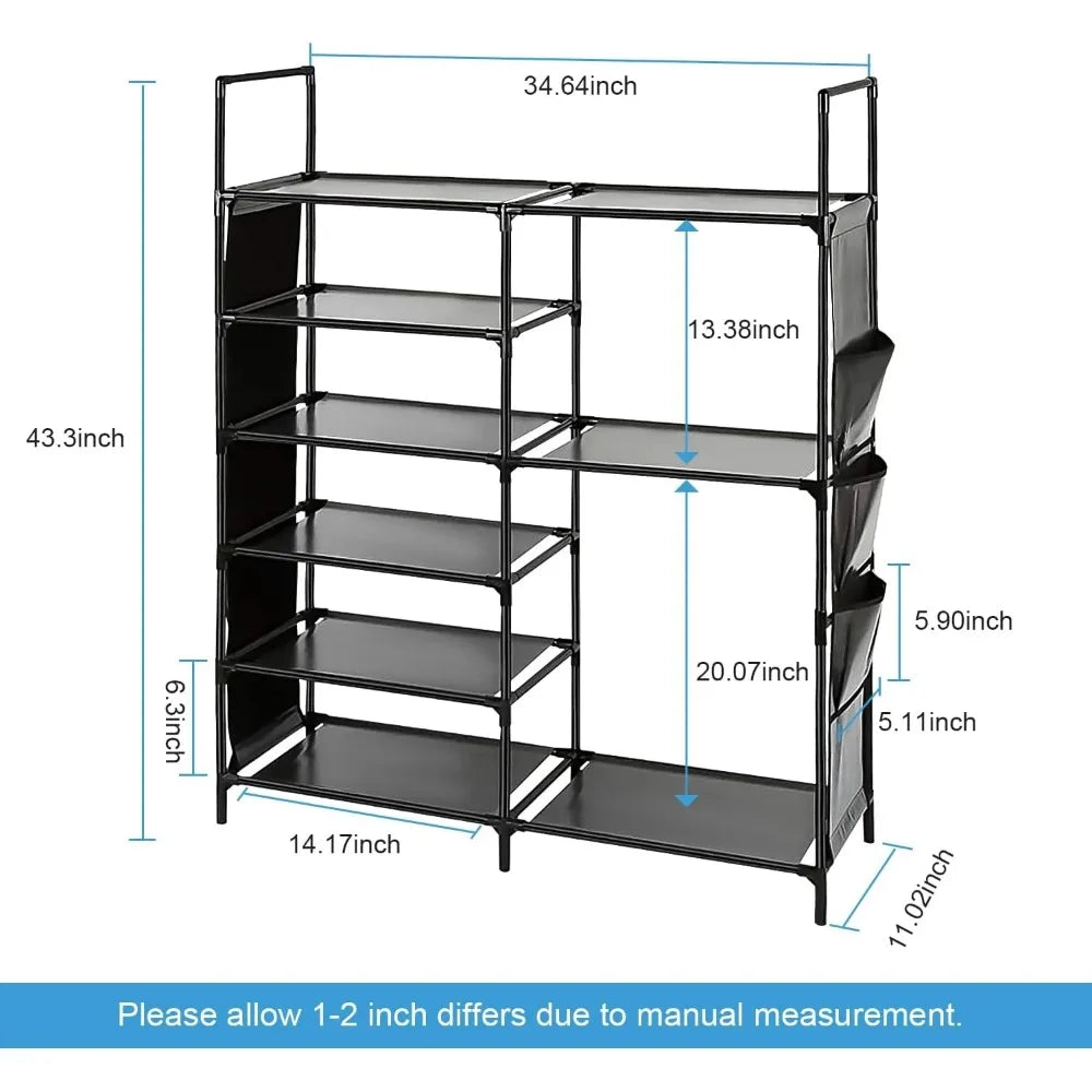 6 Tier Shoe Shelf Stackable Rack Stand