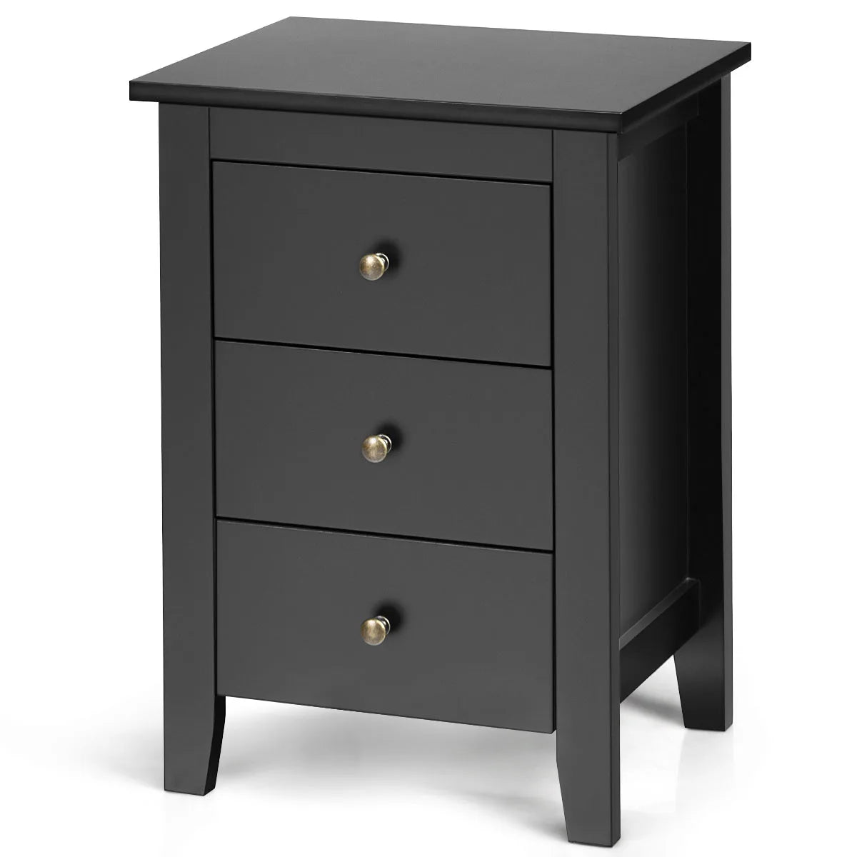 Set of 2 Nightstand End Beside Table