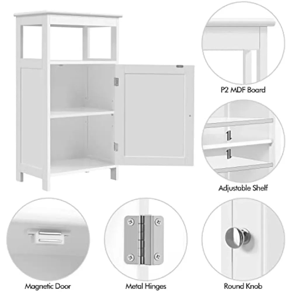 Free Standing Single Door Bathroom Floor Cabinet