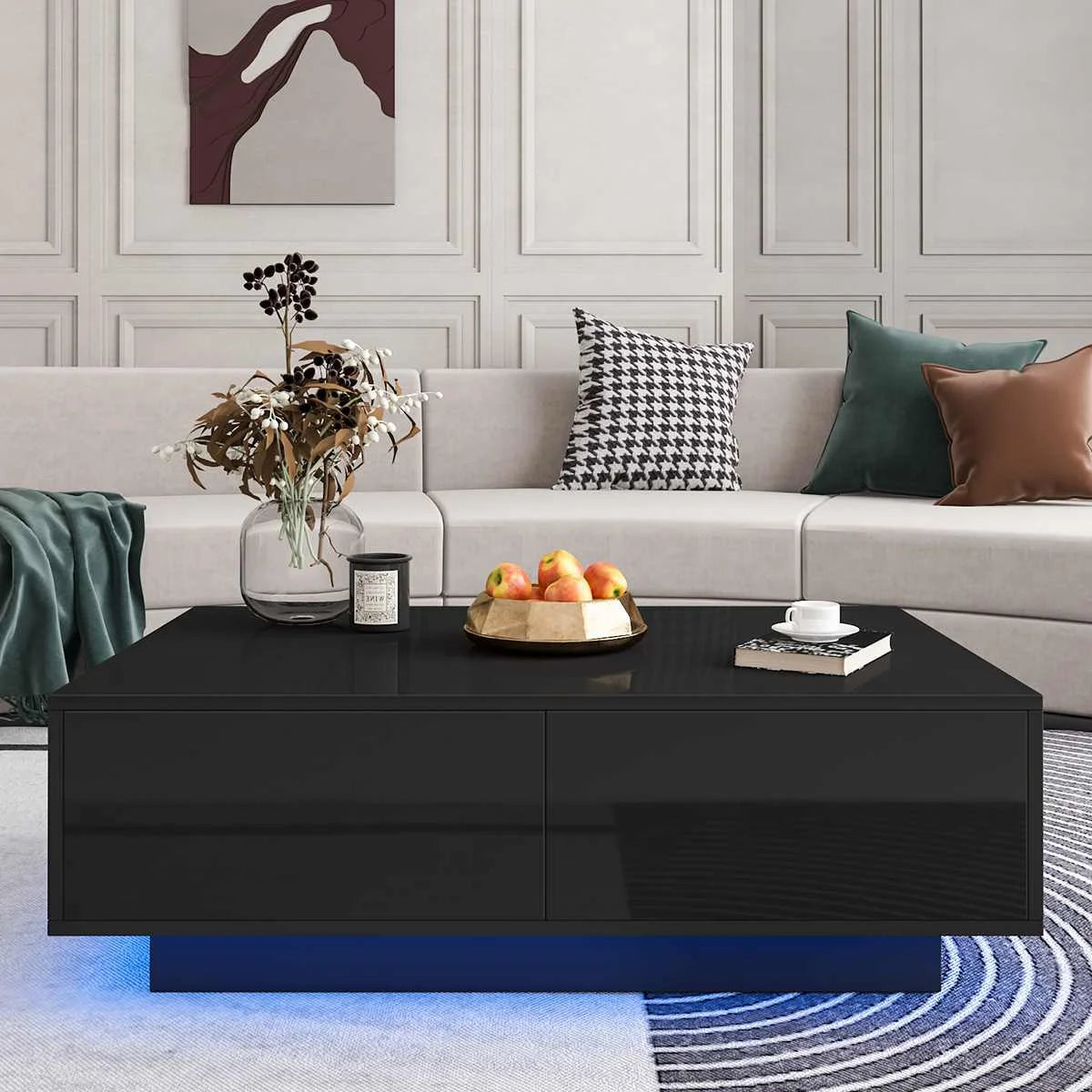 Modern High Gloss Living Room Furniture Table