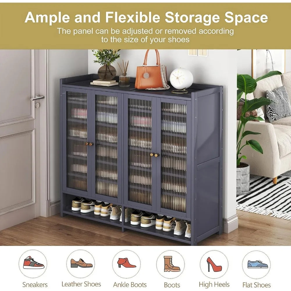 Entryway Shoe Rack Organizer Cabinet with Doors