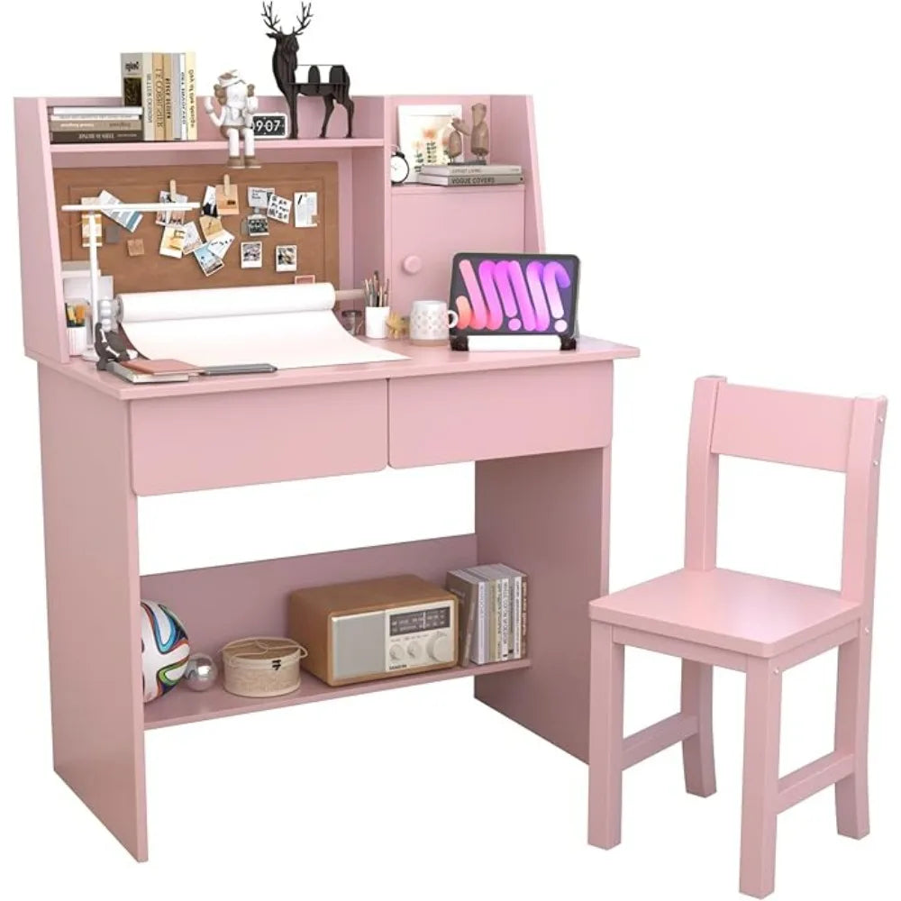 Childrens Computer Desk with Drawers and Storage