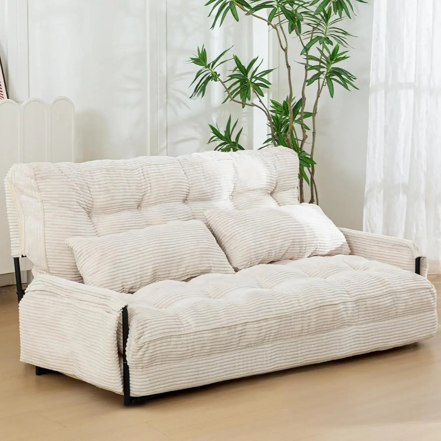 5-Position Foldable Lazy Sofa Sleeper Bed