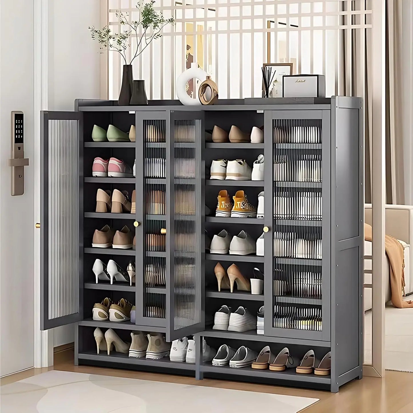 Entryway Shoe Rack Organizer Cabinet with Doors