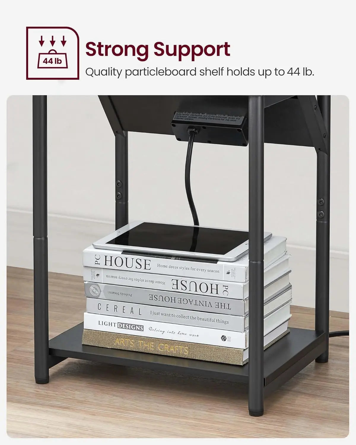 2 Small Side End Table Charging Station