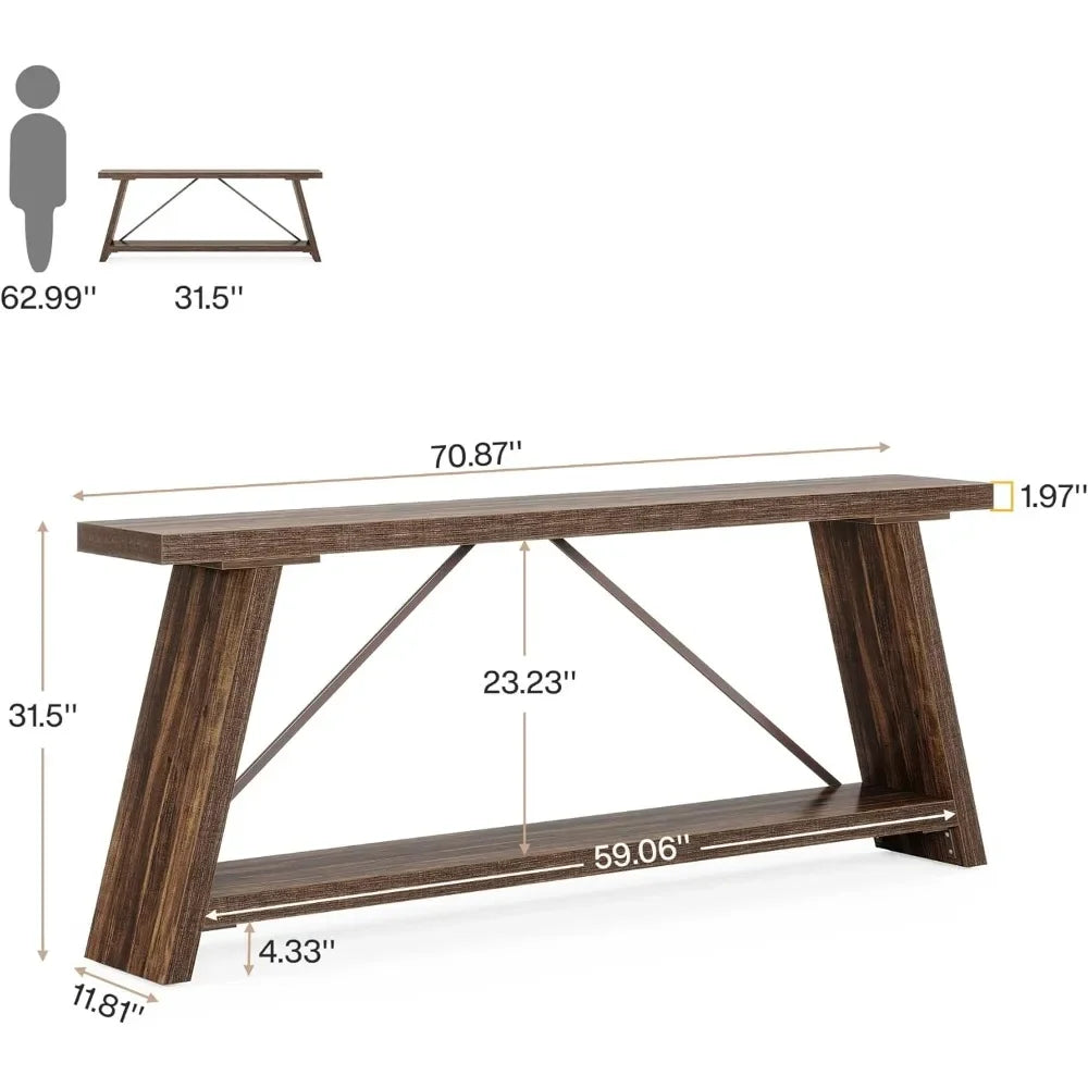 Extra Long Hallway Sofa Table Behind Couch