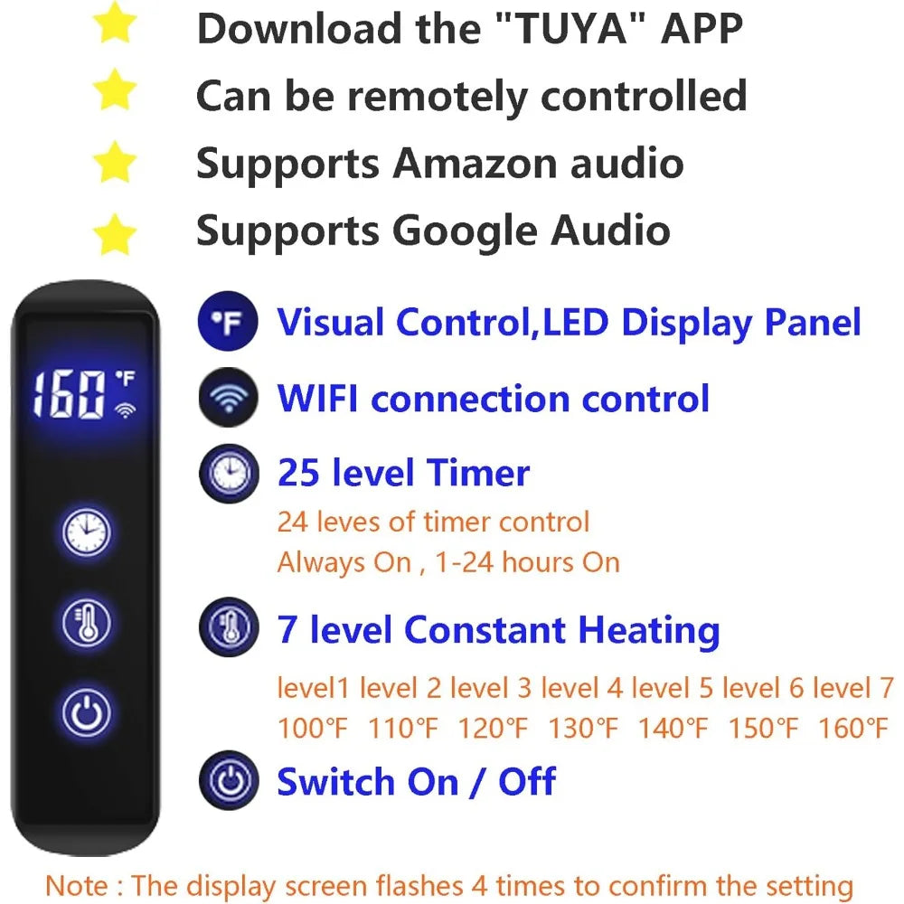 Heated Wall Mounted Towel Warmer for Bathroom