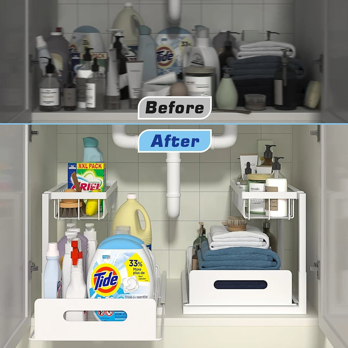 Pull Out Under Sink Organizer and Storage