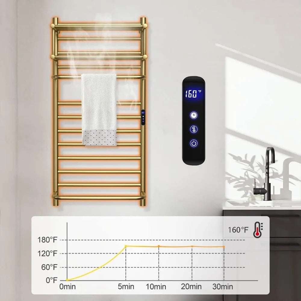 Heated Wall Mounted Towel Warmer for Bathroom