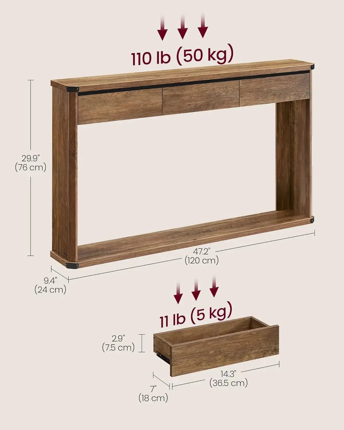 Console Table
Upgraded Pull-Out Cabinet Organizer – Easy to Use, Strong, and Adjustable!

Compatible with Frame Cabinets:
Got frame cabinets? No problem! We've upgraded the design with 3 heightening pads. Simply attach them