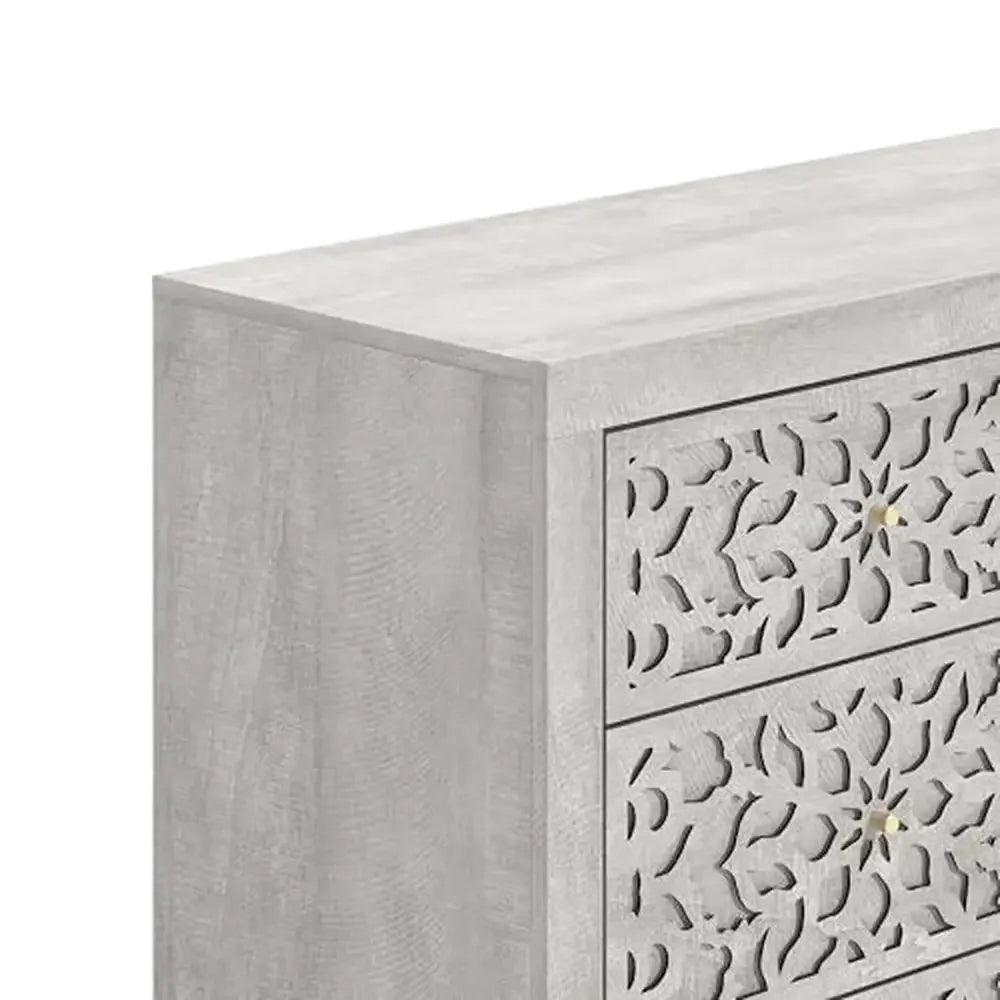 Children Wooden Interlock 6 Drawer Dresser Chest