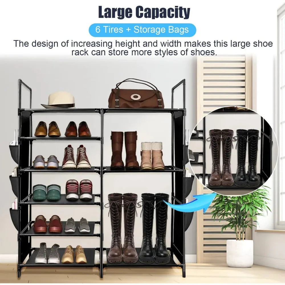 6 Tier Shoe Shelf Stackable Rack Stand