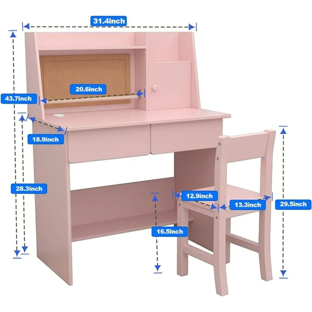 Childrens Computer Desk with Drawers and Storage
