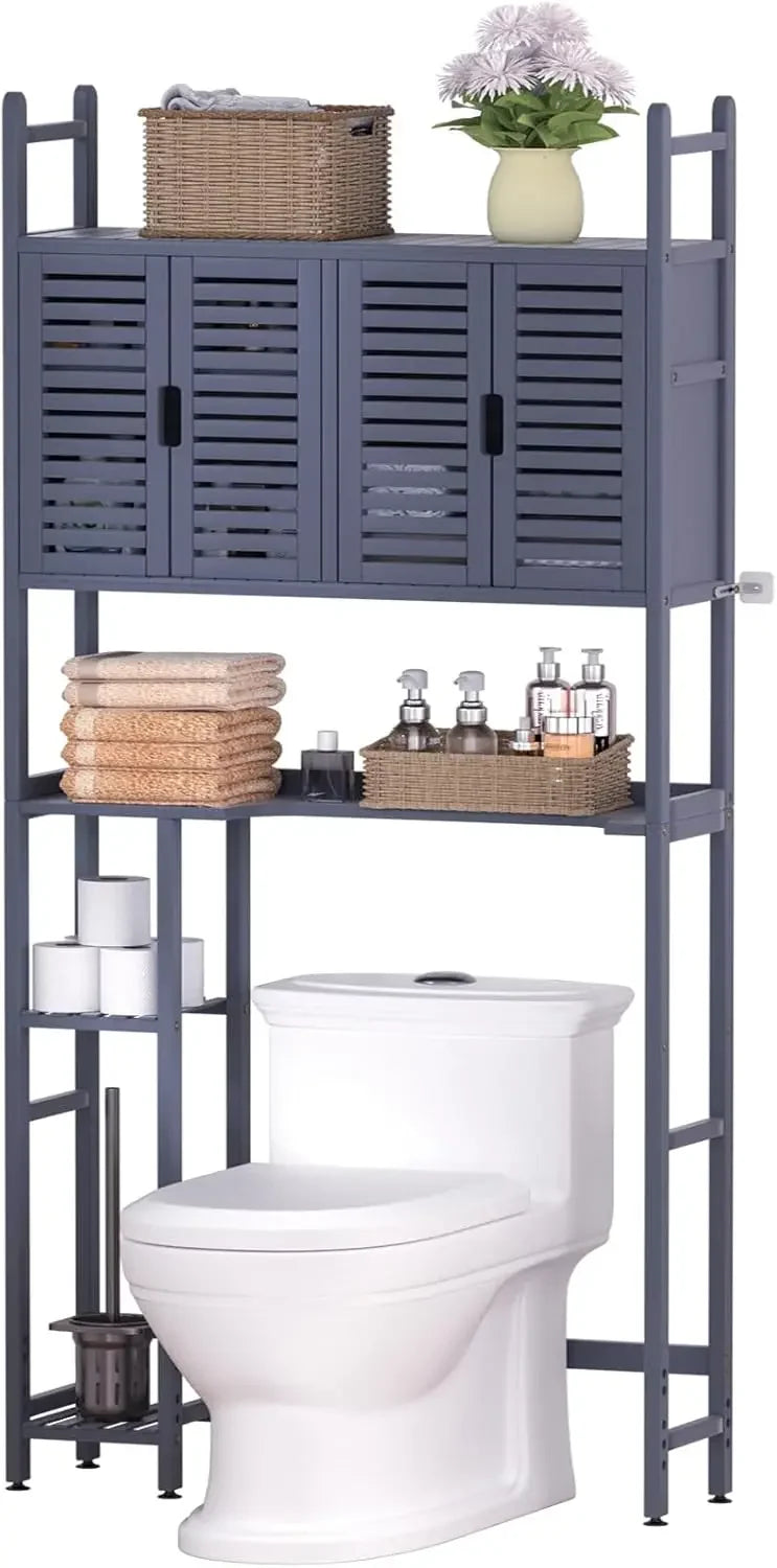 Modern style solid wood toilet storage cabinet