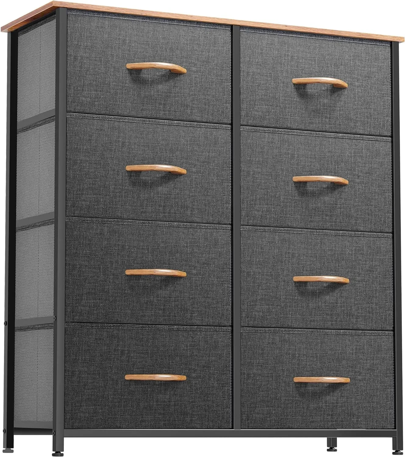 Fabric Dresser with 8 Drawers Storage Tower