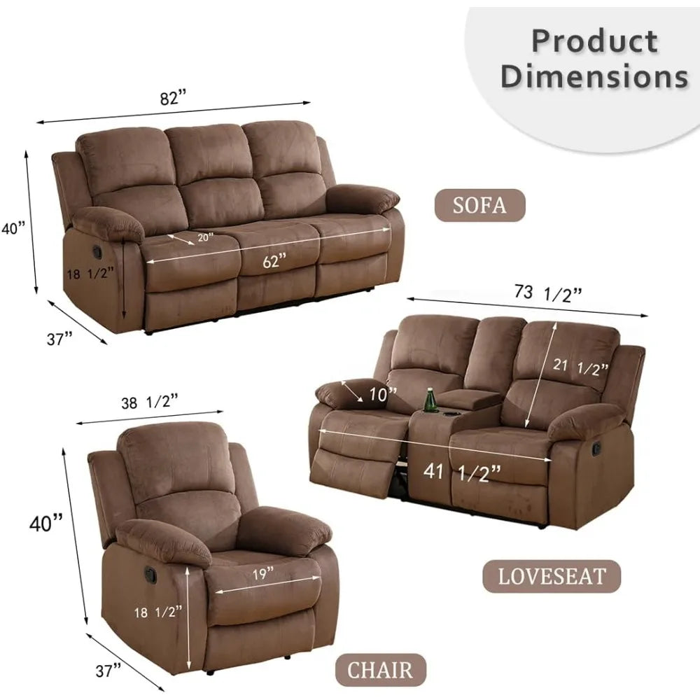 Sofa Set Living Room Furniture Reclining  Set