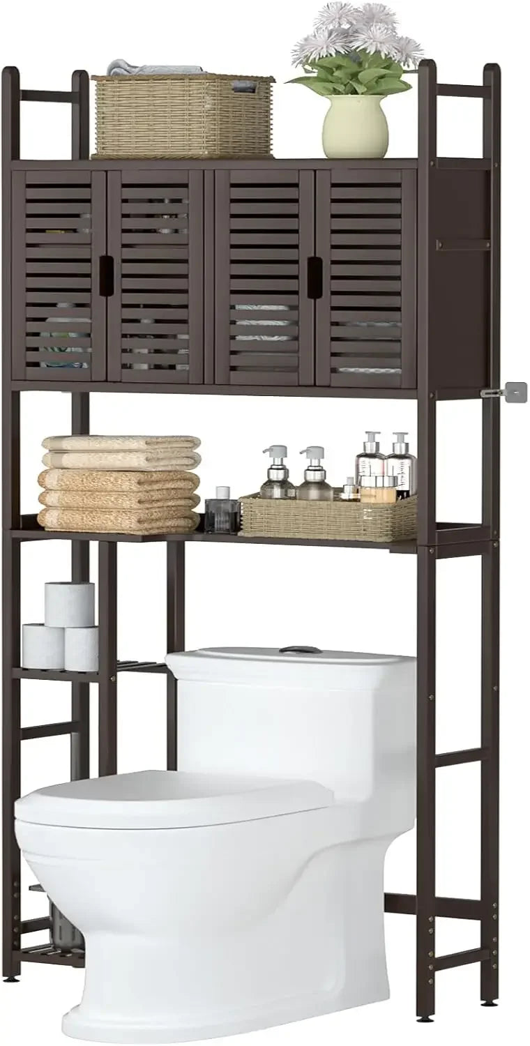 Modern style solid wood toilet storage cabinet