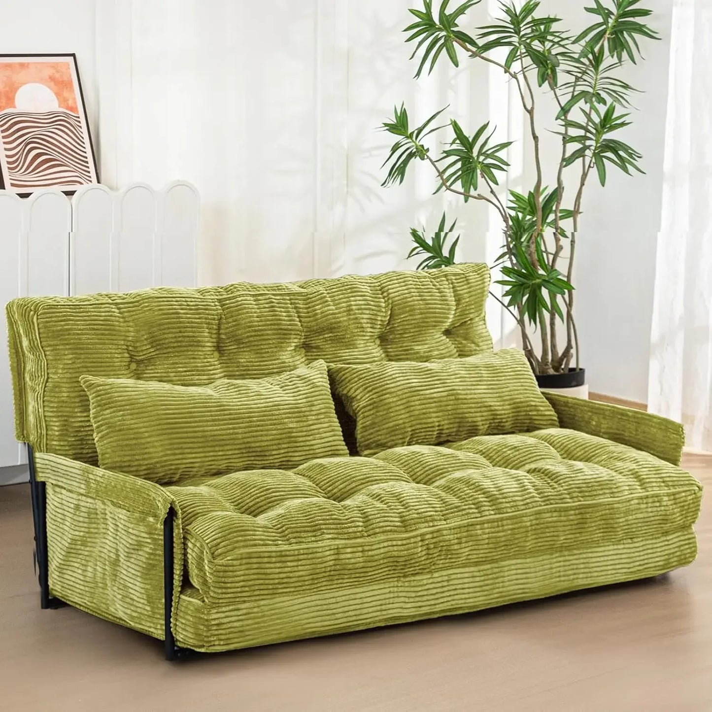 5-Position Foldable Lazy Sofa Sleeper Bed