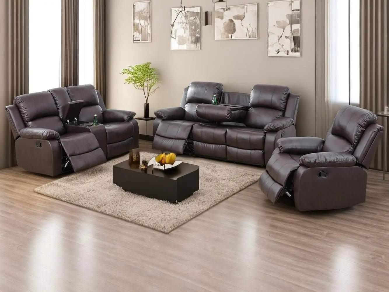 Sofa Set Living Room Furniture Reclining  Set